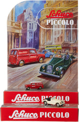 Schuco 1:90 Piccolo Mini Display I Set Mini-Van + Morgan +8 450955100