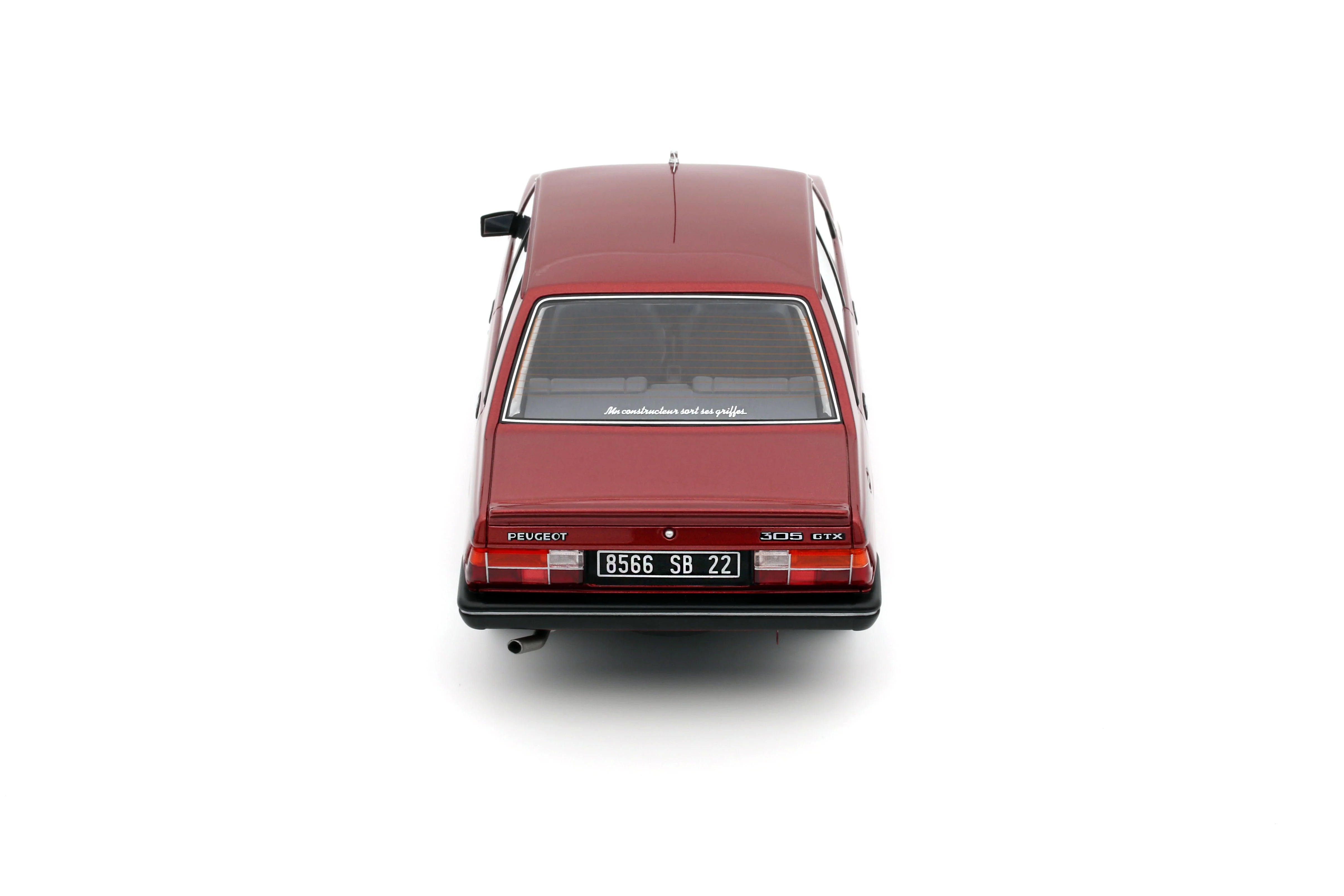 OTTO 1:18 1985 Peugeot 305 GTX Rouge Plaisir OT1032
